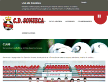 Tablet Screenshot of clubdeportivosonseca.com